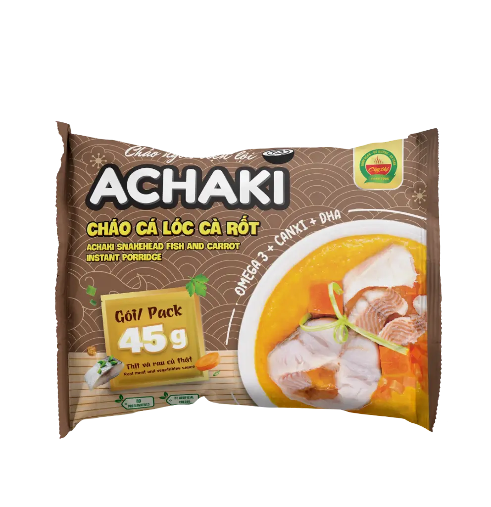 [8936073175555] Achaki Snakehead fish and carrot instant porrdige 