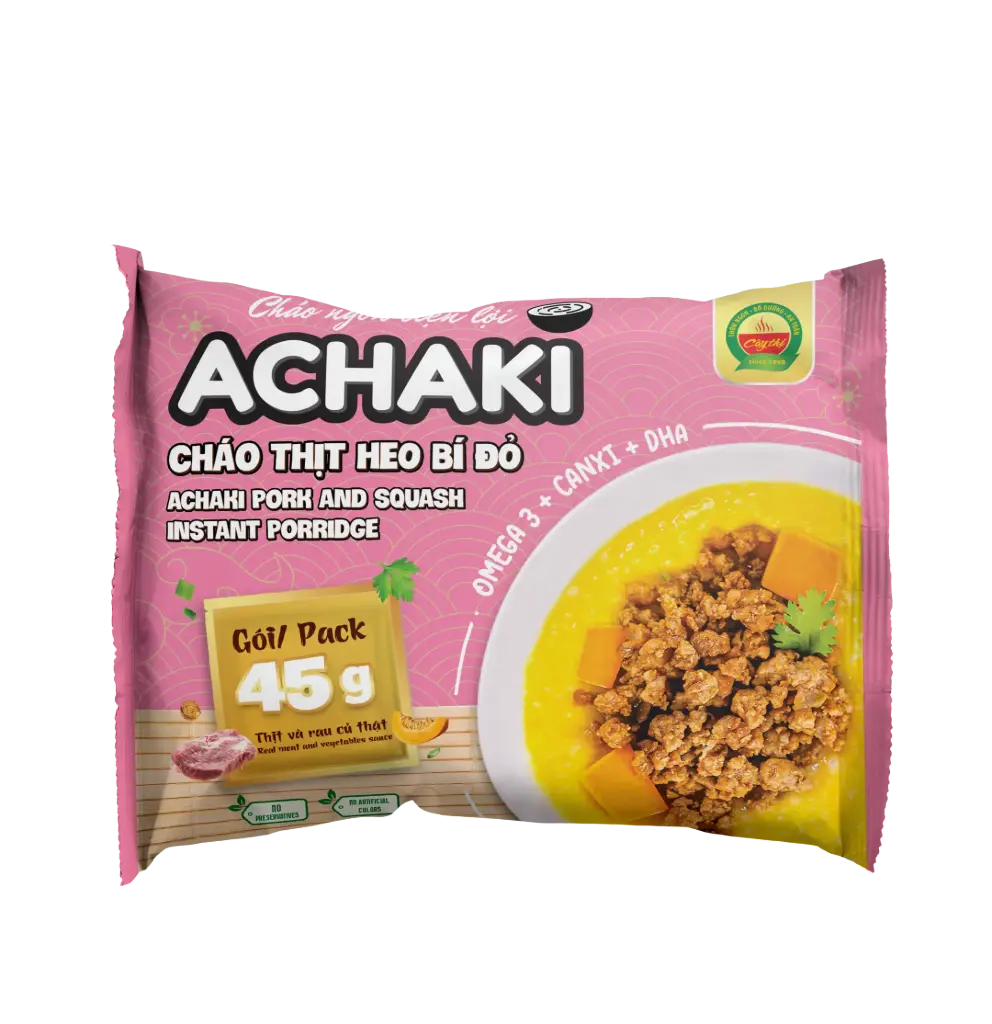 Achaki pork and squash instant porridge 