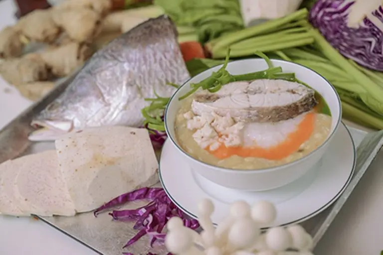 SEABASS AND TARO PORRIDGE 