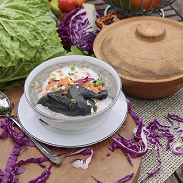 BLACK CHICKEN PORRIDGE 