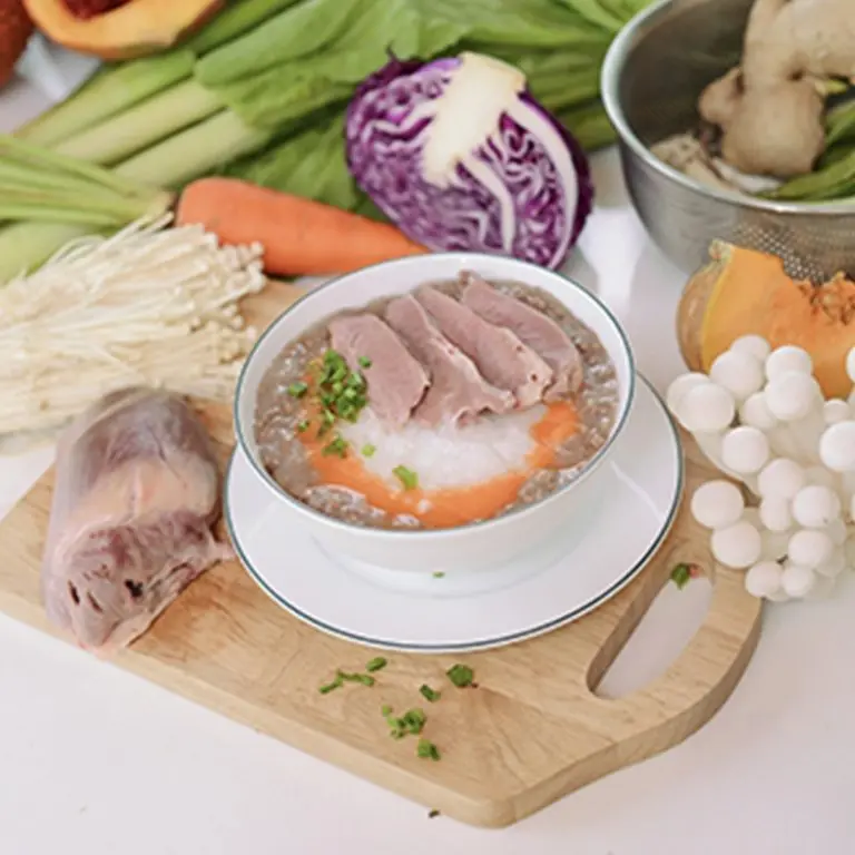 Pig heart porridge 