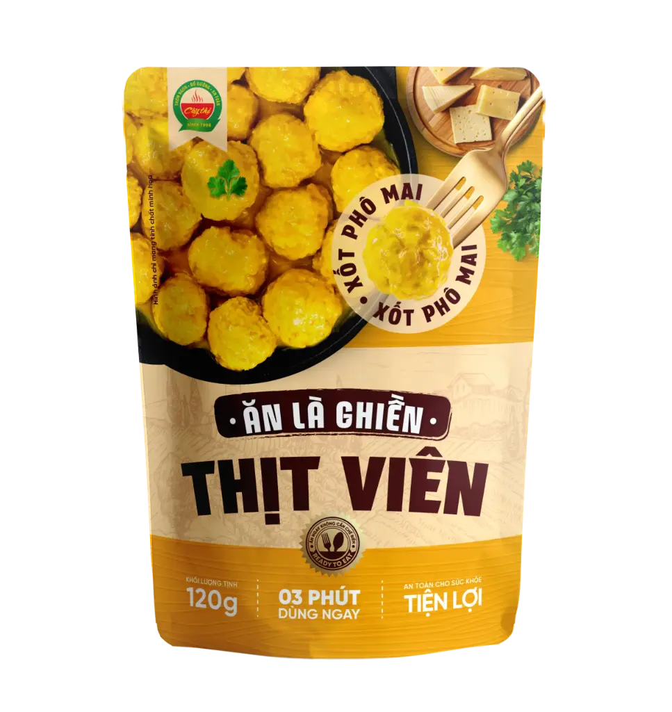 Meatballs with cheese sauce 