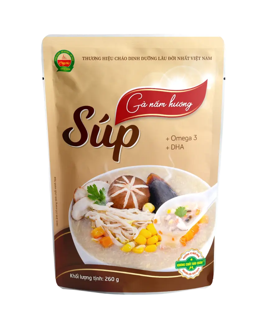 Chicken with shiitake mushroom soup 