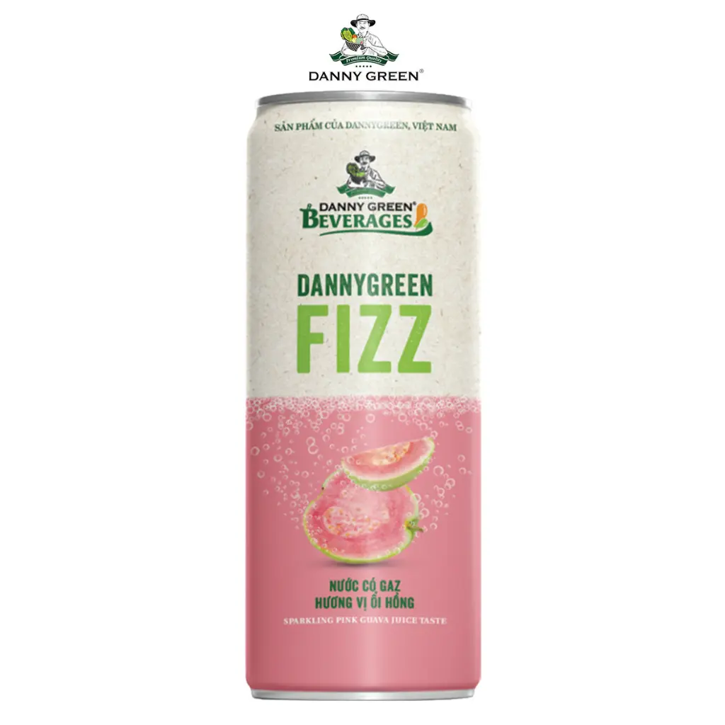 Nước Có Gaz Hương Vị Ổi Hồng DannyGreen Fizz 